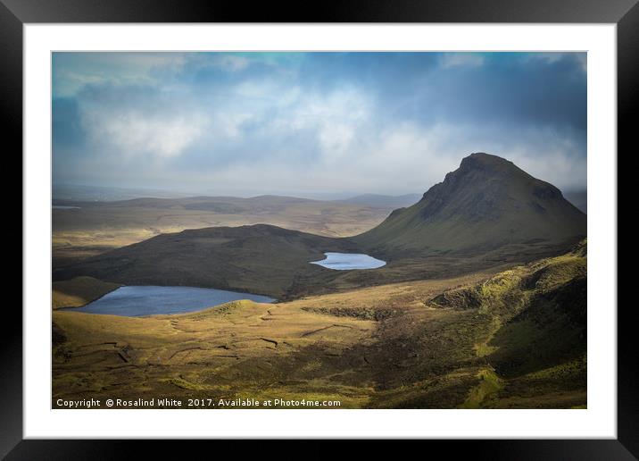 View from the Quiraing, Isle of Skye Framed Mounted Print by Rosalind White