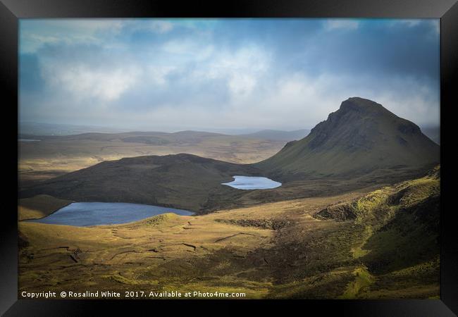 View from the Quiraing, Isle of Skye Framed Print by Rosalind White