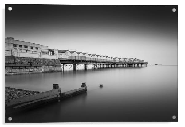 Herne Bay Pier Acrylic by Ian Hufton