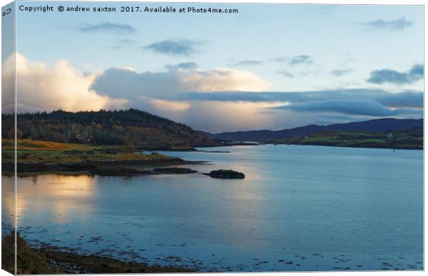 LOCH DUNVEGAN Canvas Print by andrew saxton