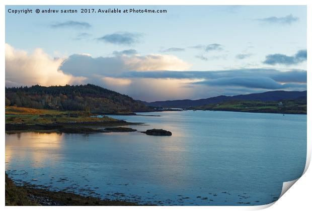 LOCH DUNVEGAN Print by andrew saxton