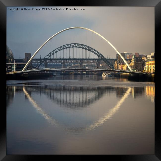 Bridges over the Tyne Framed Print by David Pringle