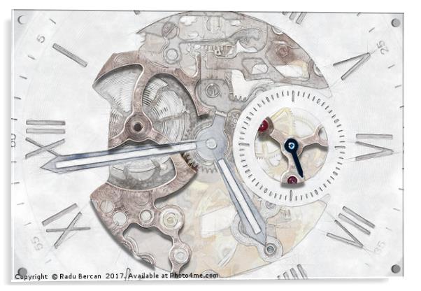 Mechanical Watch Concept With Visible Mechanism Acrylic by Radu Bercan