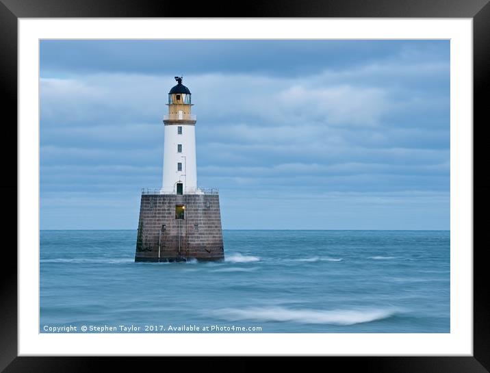 Rattray Head Lighthouse 7x5 Framed Mounted Print by Stephen Taylor