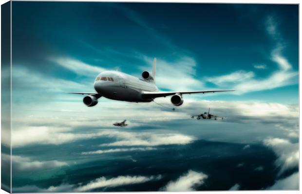 Refuelling Spartan Flight Canvas Print by J Biggadike