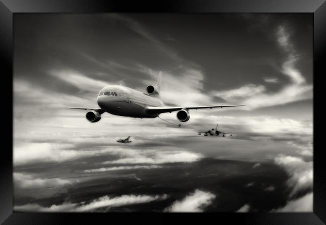 Refuelling Spartan Flight Framed Print by J Biggadike
