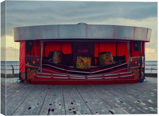 Carousel                 Canvas Print by Victor Burnside