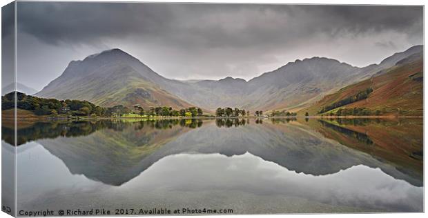 Buttermere Reflections Canvas Print by Richard Pike