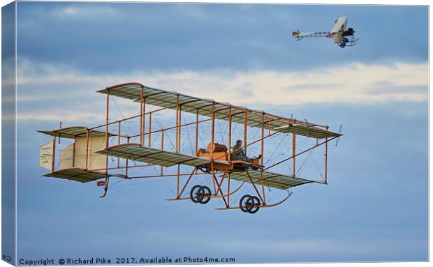 Those magnificent men in their flying machines Canvas Print by Richard Pike