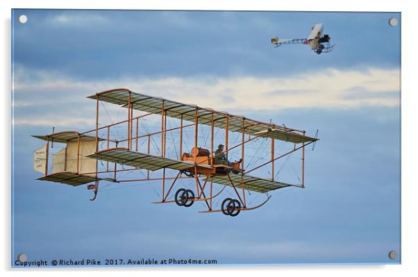 Those magnificent men in their flying machines Acrylic by Richard Pike