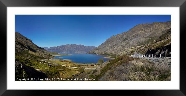 Haast River and Bealey Range Framed Mounted Print by Richard Pike