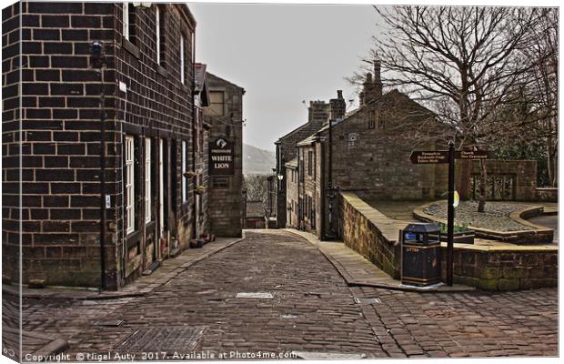 Cobbled History Canvas Print by Nigel Auty