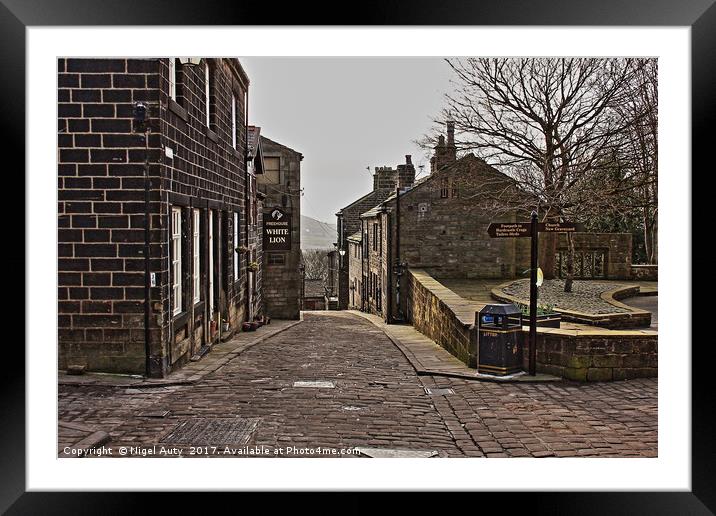 Cobbled History Framed Mounted Print by Nigel Auty