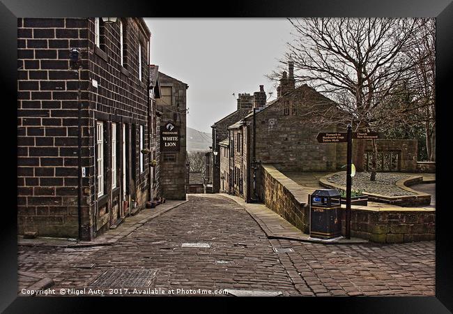 Cobbled History Framed Print by Nigel Auty
