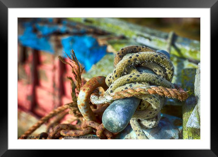 Tied Framed Mounted Print by Alan Simpson