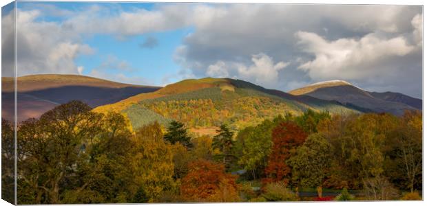 Latrigg's Autumn Colours Canvas Print by Roger Green