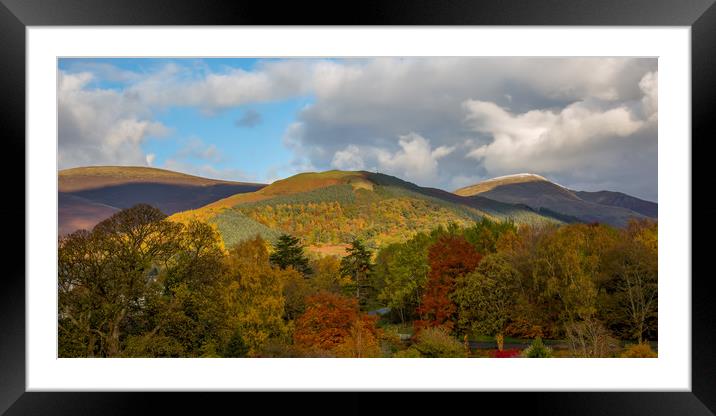 Latrigg's Autumn Colours Framed Mounted Print by Roger Green