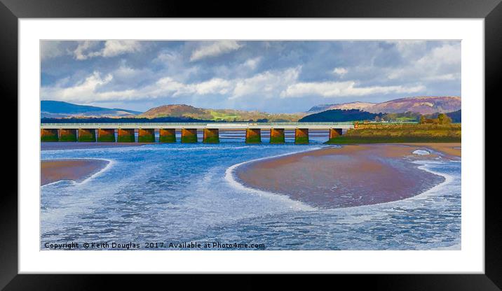 The Tide Rushes In Framed Mounted Print by Keith Douglas