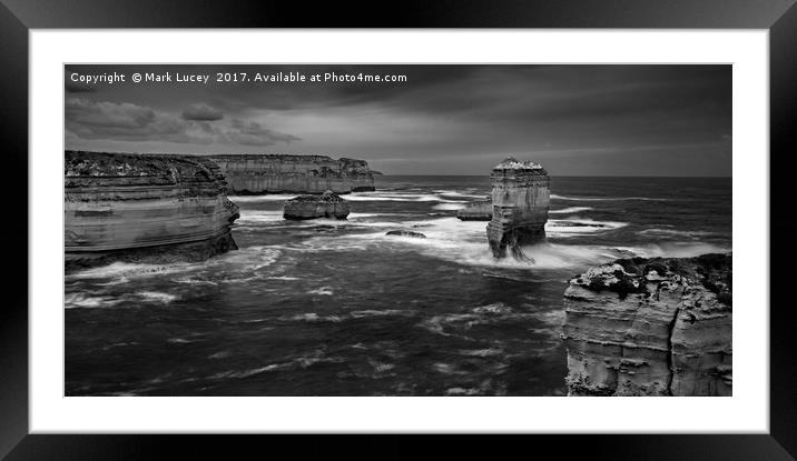 Land and Sea Framed Mounted Print by Mark Lucey