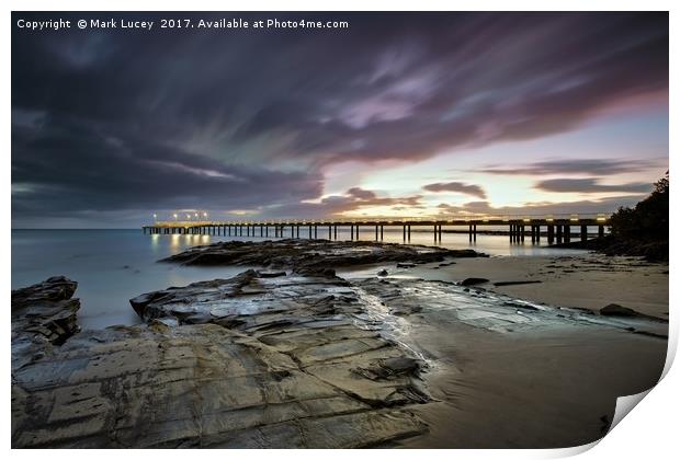 The Pier @ Lorne Print by Mark Lucey