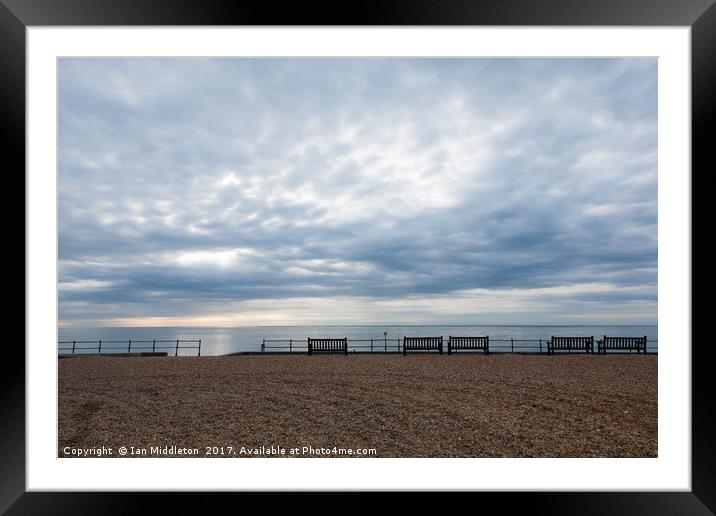 Morning view from Kingsdown Framed Mounted Print by Ian Middleton