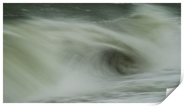 Wave in slow motion Print by Sue MacCallum- Stewart