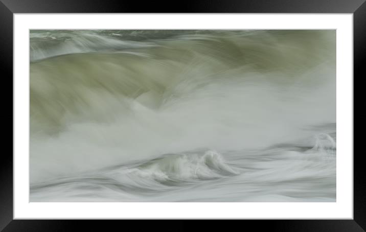 Wave in motion Framed Mounted Print by Sue MacCallum- Stewart