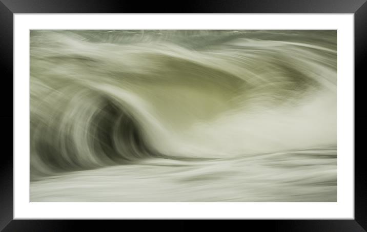 Wave in Motion 2 Framed Mounted Print by Sue MacCallum- Stewart