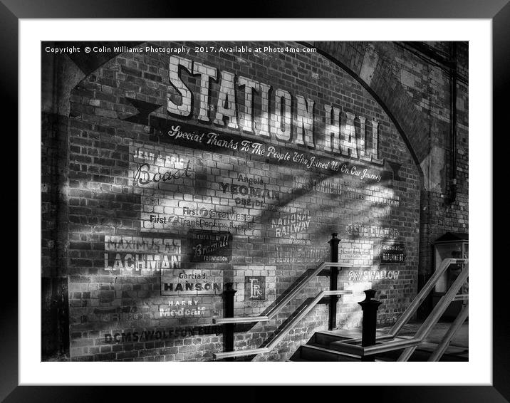 Station Hall York Framed Mounted Print by Colin Williams Photography