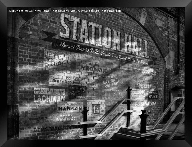 Station Hall York Framed Print by Colin Williams Photography