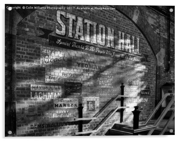 Station Hall York Acrylic by Colin Williams Photography