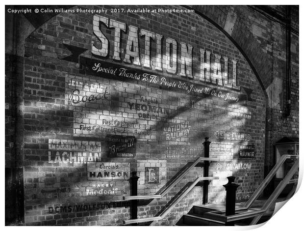 Station Hall York Print by Colin Williams Photography