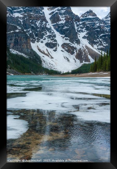 Moraine Lake Banff Framed Print by Ann Mitchell