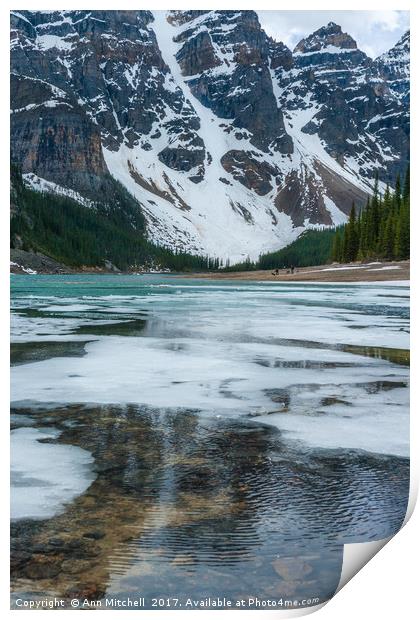 Moraine Lake Banff Print by Ann Mitchell