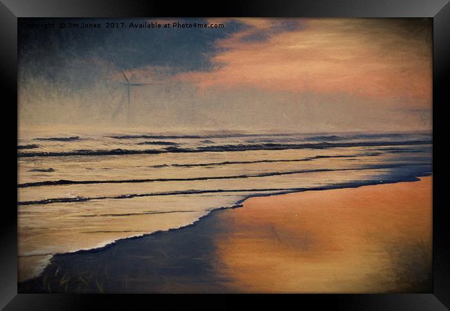 Artistic dawn in the style of Turner Framed Print by Jim Jones