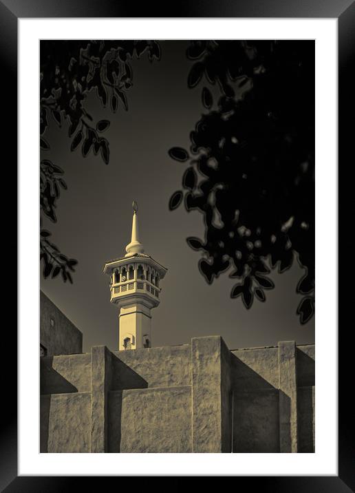 Afternoon Sun Mosque Framed Mounted Print by Richard Zalan
