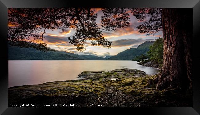 Where the ents lie.. Framed Print by Paul Grant Simpson