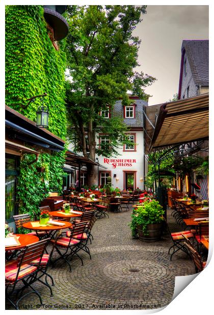 Rüdesheim Lane Print by Tom Gomez