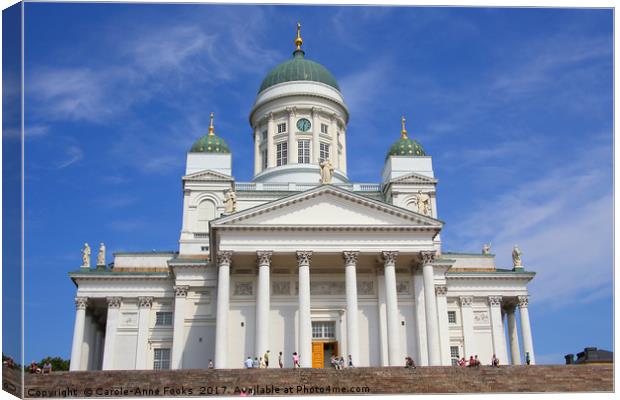 Helsinki Cathedral, Finland Canvas Print by Carole-Anne Fooks
