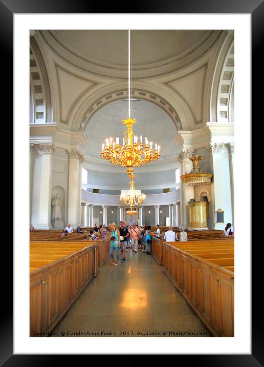 Helsinki Cathedral, Finland Framed Mounted Print by Carole-Anne Fooks