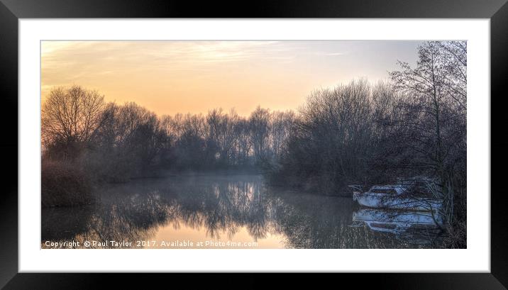 Winter Mist Framed Mounted Print by Paul Taylor