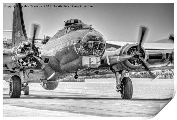 B17 Memphis Belle Taxi's out Print by Max Stevens