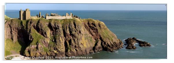 Panorama of Dunnotar Castle, Scotland Acrylic by Alan Crawford