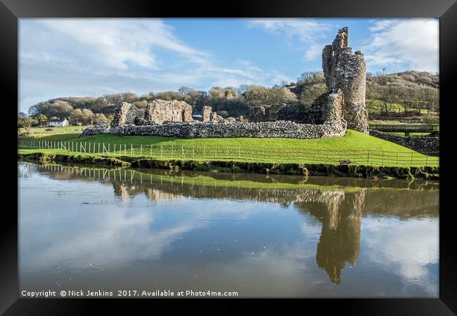 Ogmore Castle Ogmore by Sea South Wales Framed Print by Nick Jenkins