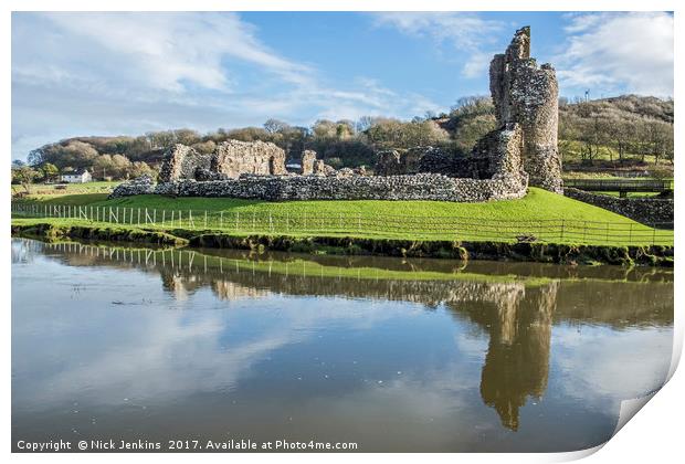 Ogmore Castle Ogmore by Sea South Wales Print by Nick Jenkins
