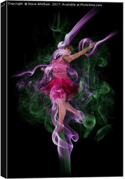 The Smoke Dancer. Canvas Print by Steve Whitham