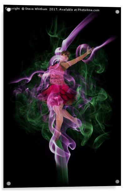 The Smoke Dancer. Acrylic by Steve Whitham