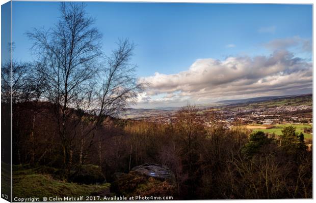 View over Otley Canvas Print by Colin Metcalf