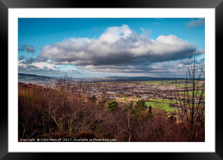 View over Otley Framed Mounted Print by Colin Metcalf