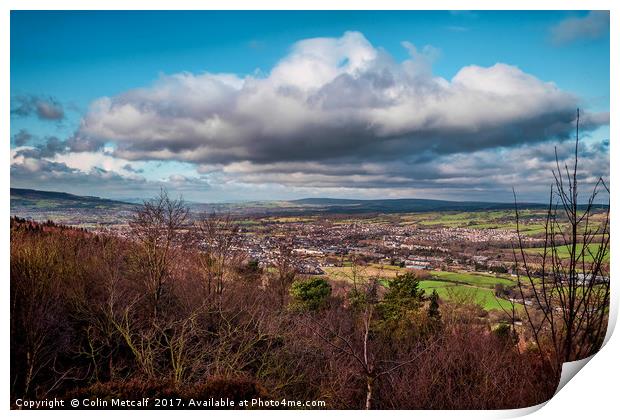 View over Otley Print by Colin Metcalf